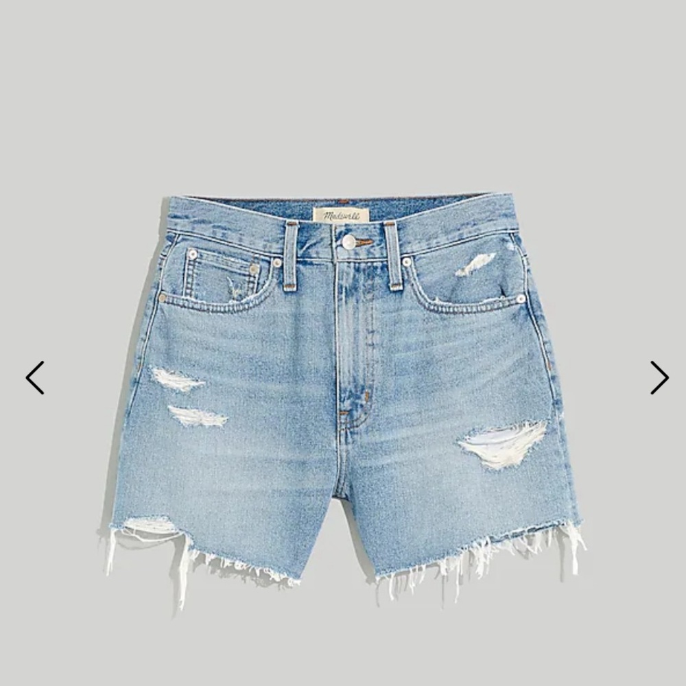 Madewell Denim Mom Jean Shorts in Landsdale Wash